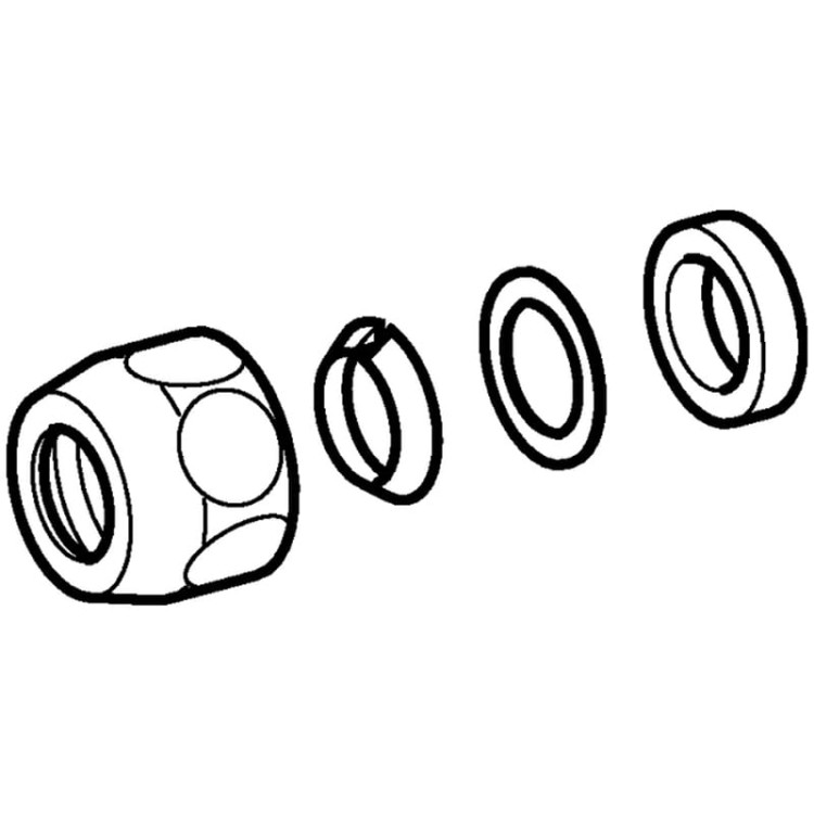 294.833.21.1 Geberit Półśrubunek zaciskowy wężyka przyłączeniowego