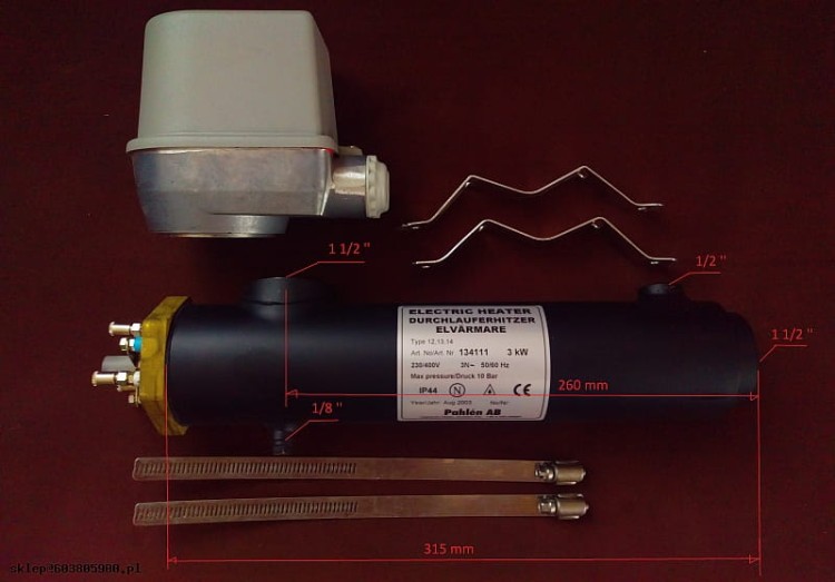 Grzałka 3 kW PAHLEN