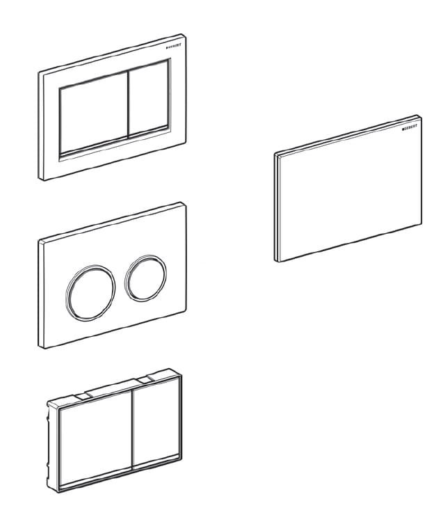 Geberit części zamienne do spłuczki Omega 12 cm, produkcja od 2014